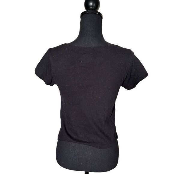 MTV Music Television Short Sleeve Graphic Crop Tee Size Medium - Picture 5 of 5